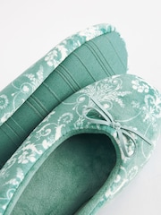 Laura Ashley Green Ballet Slippers - Image 5 of 5