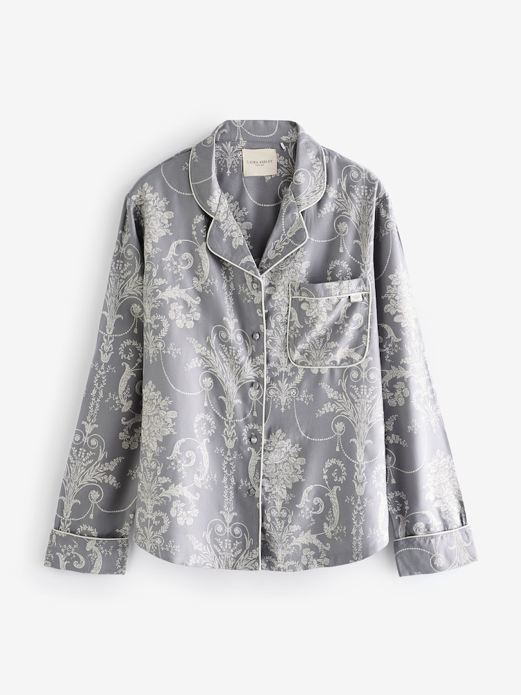 رمادي - طقم بيجامة Josette بأزرار كاملة من Laura Ashley - Image 7 of 7