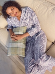 رمادي - طقم بيجامة Josette بأزرار كاملة من Laura Ashley - Image 1 of 7
