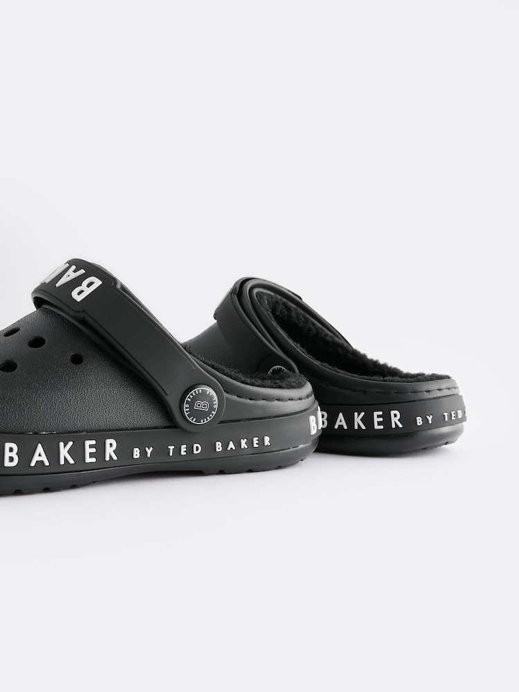 Baker by Ted Baker Boys Borg Lined Clog Slippers - Image 5 of 6