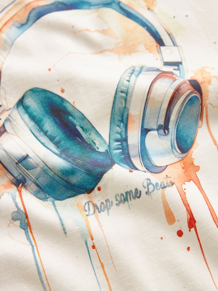 Stone Short Sleeves Graphic 100% Cotton T-Shirt (3-16yrs) - Image 3 of 3