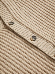 Ted Baker Cream/Tan Alman Ribbed Cardigan - Image 5 of 6