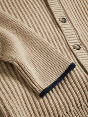 Ted Baker Cream/Tan Alman Ribbed Cardigan - Image 6 of 6