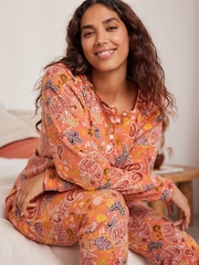 Bath & Body Works Orange Waffle Halloween Pyjamas - Image 5 of 10