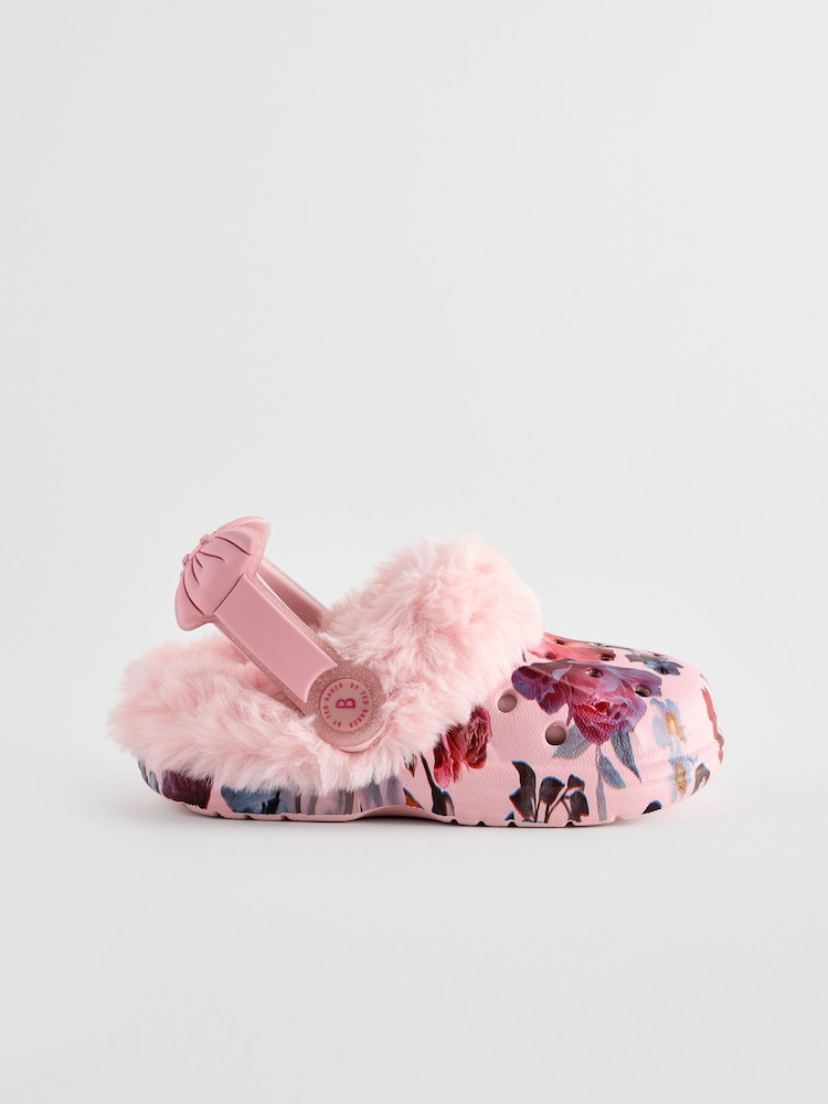 Rosa floral - Pantuflas tipo zuecos con forro de borreguito de Baker by Ted Baker - Imagen 2 de 5 Rosa floral - Pantuflas tipo zuecos con forro de borreguito de Baker by Ted Baker - Imagen 2 de 5