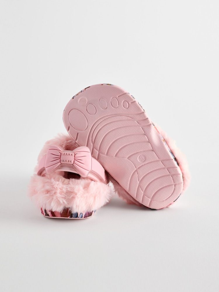 Rosa floral - Pantuflas tipo zuecos con forro de borreguito de Baker by Ted Baker - Imagen 5 de 5 Rosa floral - Pantuflas tipo zuecos con forro de borreguito de Baker by Ted Baker - Imagen 5 de 5