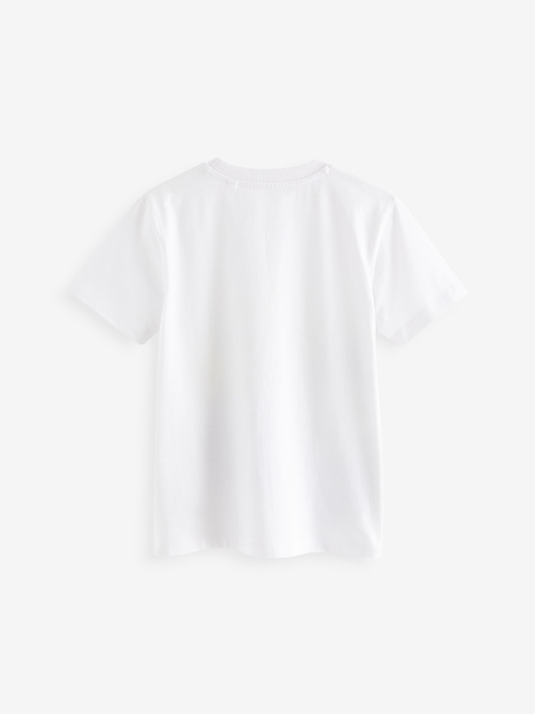 White Graffiti Gaming Short Sleeves Graphic 100% Cotton T-Shirt (3-16yrs) - Image 2 of 3