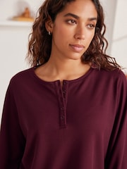 Bath & Body Works Burgundy Red Waffle Halloween Pyjamas - Image 5 of 13