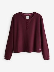 Bath & Body Works Burgundy Red Waffle Halloween Pyjamas - Image 8 of 13