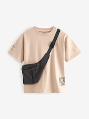 Natural Stone Bag Pocket Short Sleeve T-Shirt (3-16yrs) - Image 1 of 6