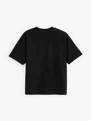 Black Skull 100% Cotton Relaxed Fit Short Sleeve Graphic T-Shirt (3-16yrs) - Image 2 of 3