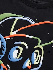 Black Skull 100% Cotton Relaxed Fit Short Sleeve Graphic T-Shirt (3-16yrs) - Image 3 of 3