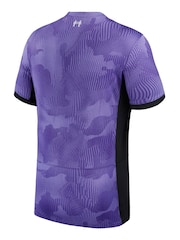 Nike Purple Liverpool 3rd Stadium Shirt 2023-24 Kids - Image 3 of 3