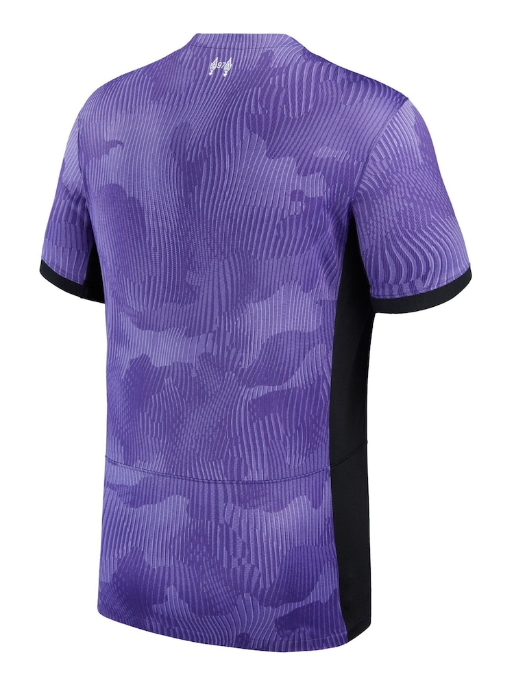 Nike Purple Liverpool 3rd Stadium Shirt 2023-24 Kids - Image 3 of 3