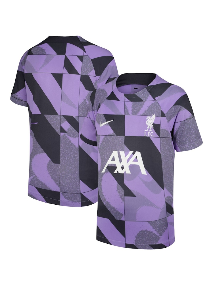 Nike Purple Liverpool Academy Pro Pre Match Top Kids - Image 1 of 3