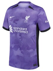 Nike Purple Liverpool 3rd Stadium Shirt 2023-24 FootBall Shirt - Image 2 of 3