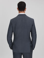 Reiss Airforce Blue Humble Slim Fit Single Breasted Wool Blazer - Image 5 of 7