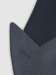 Reiss Airforce Blue Humble Slim Fit Single Breasted Wool Blazer - Image 7 of 7