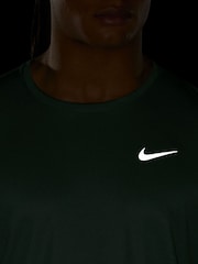Nike Vintage Green Dri-FIT UV Miler Long-Sleeve Running Top - Image 4 of 4