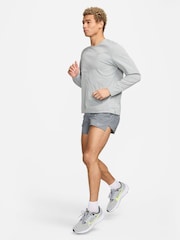 Nike Grey Dri-FIT UV Miler Long-Sleeve Running Top - Image 5 of 6