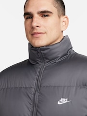Nike grey Sportswear Club Puffer Jacket - Image 4 of 11