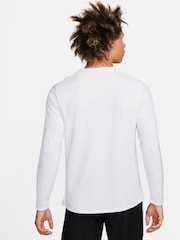 Nike White Dri-FIT Miler Long Sleeve Running Top - Image 2 of 5