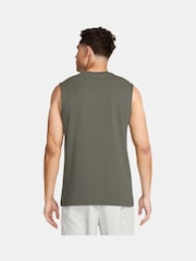 Nike Khaki Dri-FIT Sleeveless Training T-Shirt - Image 2 of 3