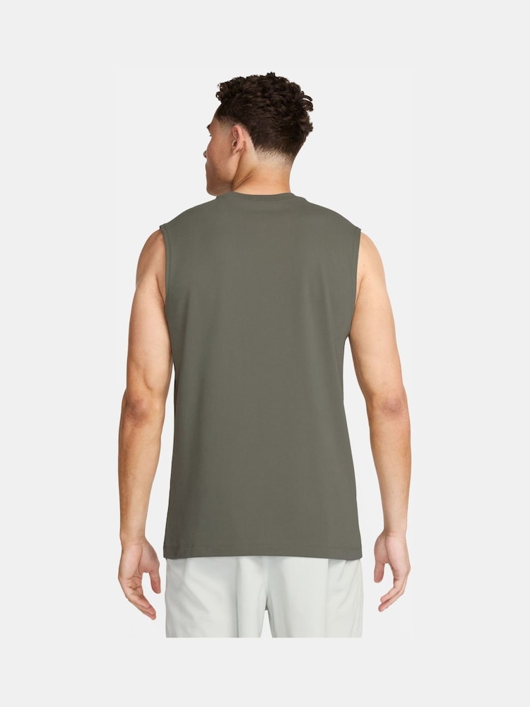 Nike Khaki Dri-FIT Sleeveless Training T-Shirt - Image 2 of 3