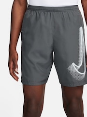 Nike Iron Grey Academy Graphic Training Shorts - Image 1 of 4