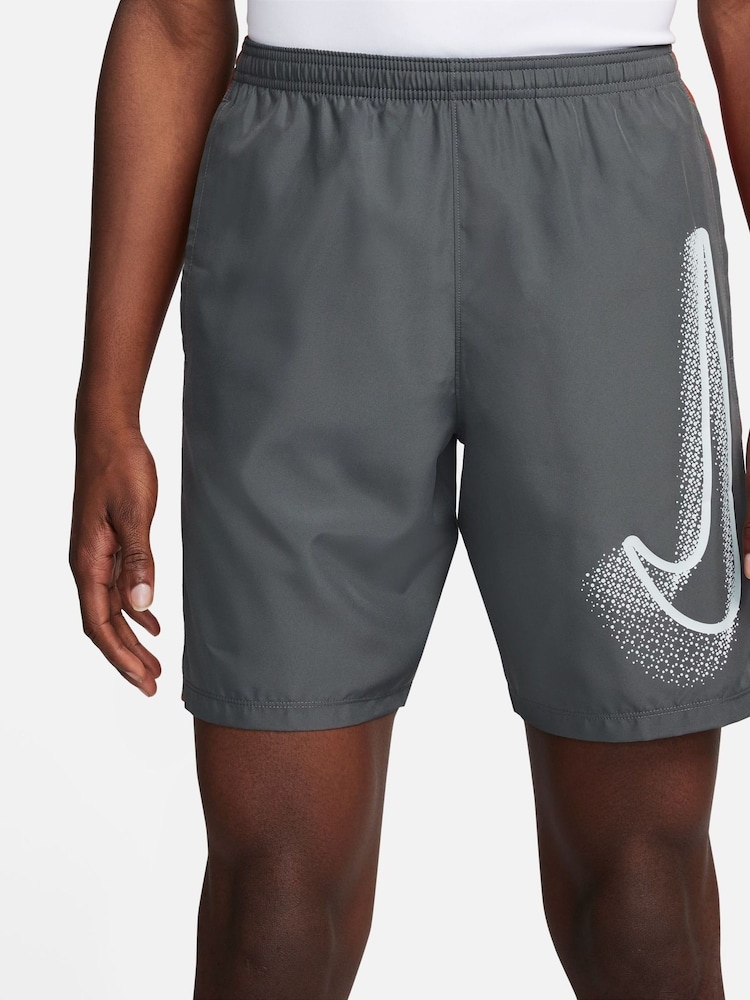 Nike Iron Grey Academy Graphic Training Shorts - Image 1 of 4