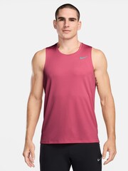 Nike Red Dri-FIT Miler Running Vest Top - Image 1 of 4
