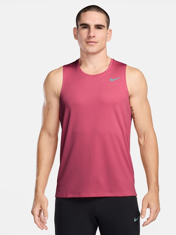 Nike Red Dri-FIT Miler Running Vest Top - Image 1 of 4
