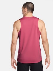 Nike Red Dri-FIT Miler Running Vest Top - Image 2 of 4