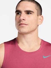 Nike Red Dri-FIT Miler Running Vest Top - Image 3 of 4