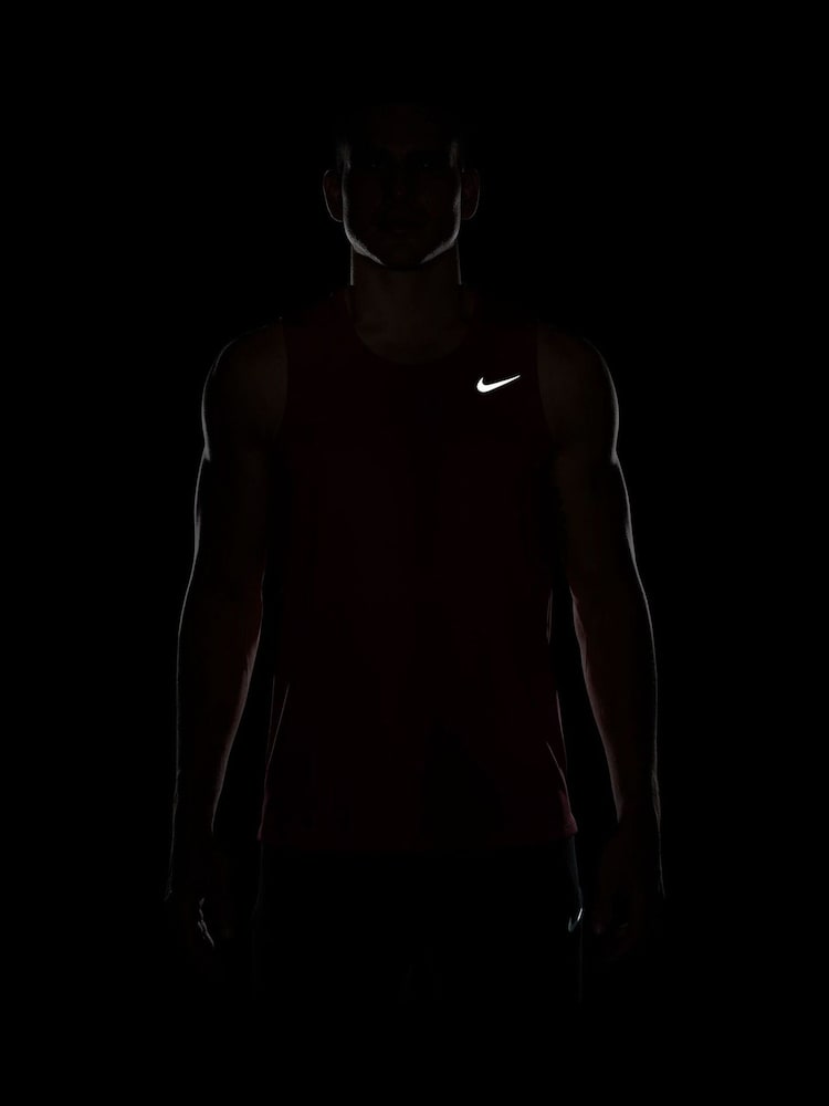 Nike Red Dri-FIT Miler Running Vest Top - Image 4 of 4