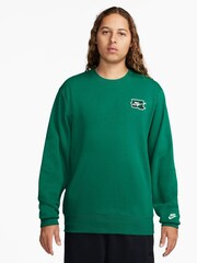 Nike Green Club Printed Graphic Sweatshirt - Image 1 of 3