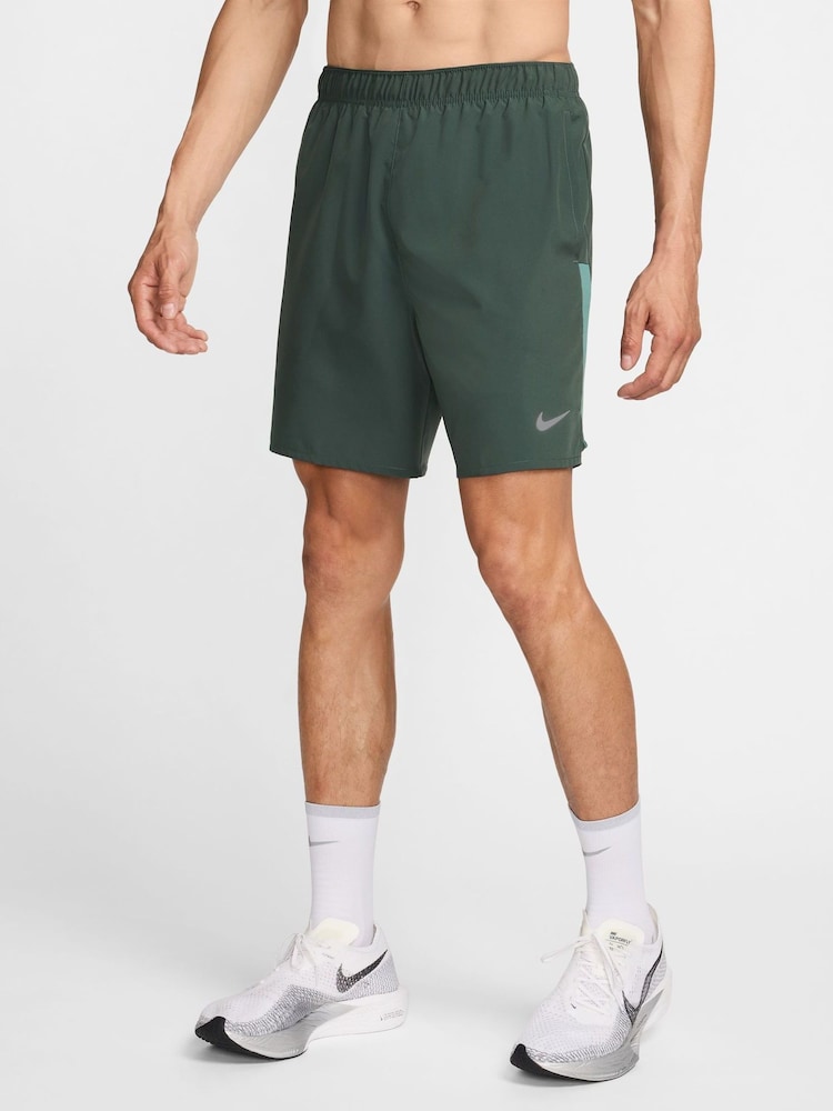 Buy Nike Green Inch Challenger Dri-FIT inch Brief-Lined