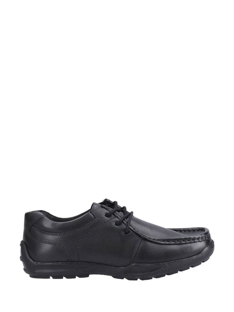 Hush Puppies Black Mackenzie Junior School Shoes - Image 1 of 8 Hush Puppies Black Mackenzie Junior School Shoes - Image 1 of 8