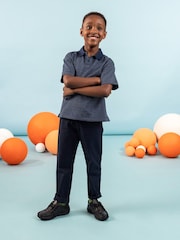 Hush Puppies Black Mackenzie Junior School Shoes - Image 6 of 8