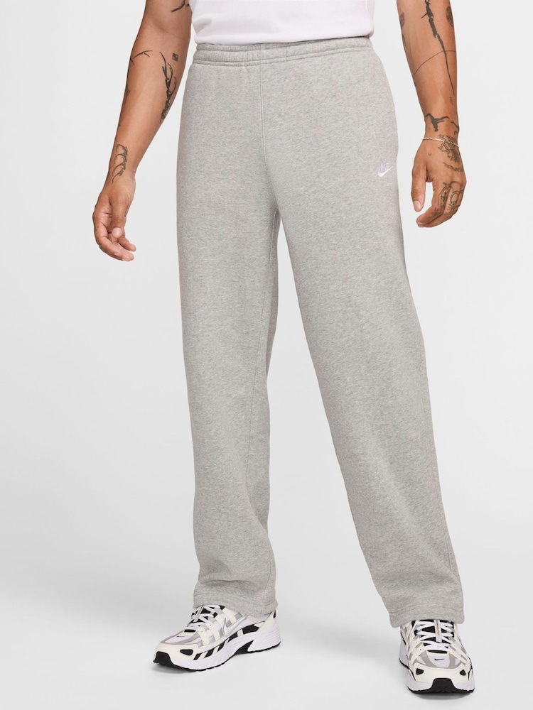 Nike Grey Club Fleece Bungee Joggers - Image 1 of 8