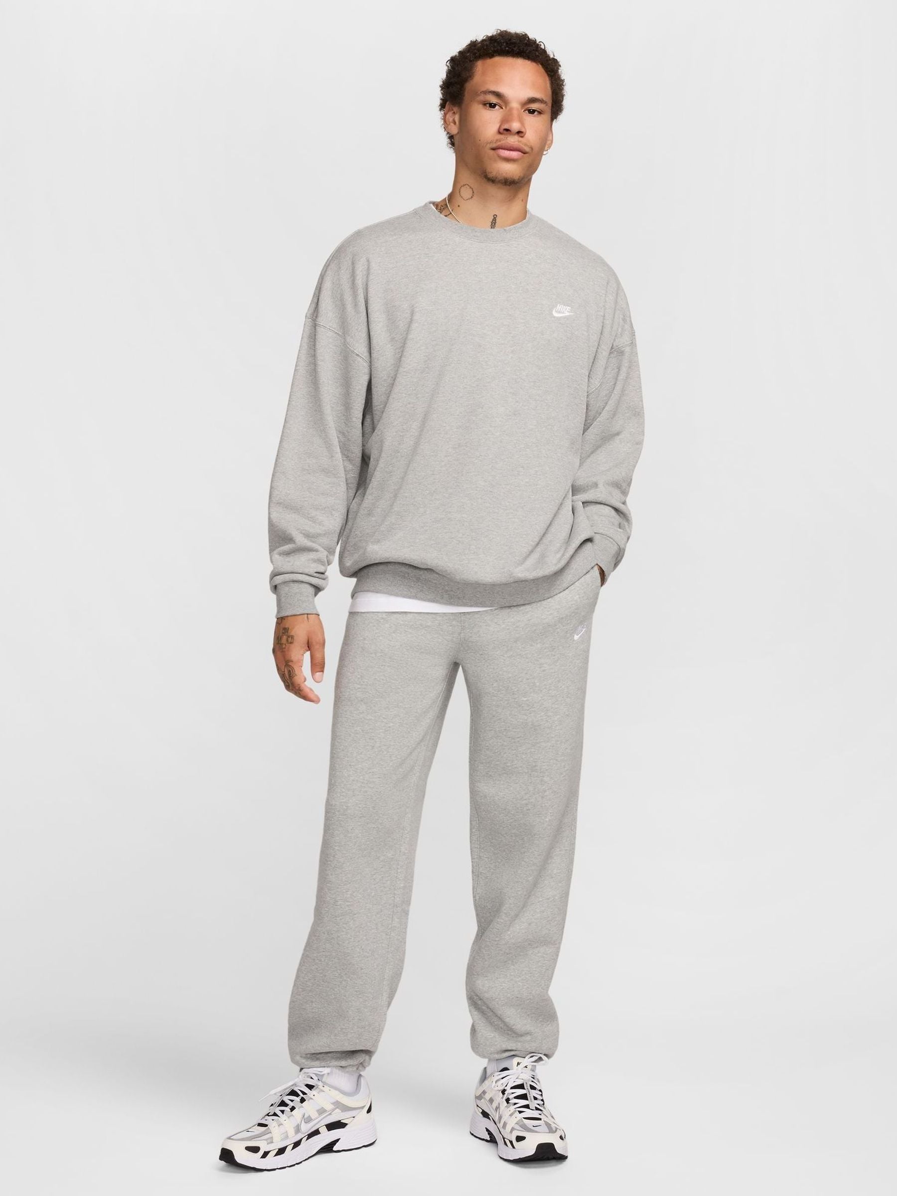 Buy Nike Grey Club Fleece Bungee Joggers from Next Luxembourg