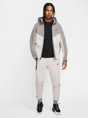 Nike Iron Grey/Black Tech Fleece Zip-Up Hoodie - Image 7 of 7