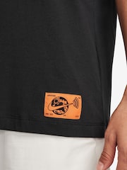 Nike Black Back Graphic Printed 100% Cotton T-Shirt - Image 3 of 6