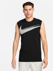 Nike Black Dri-FIT Sleeveless Training T-Shirt - Image 1 of 3