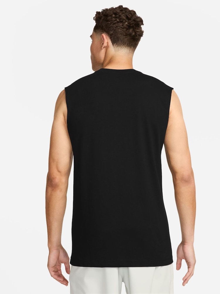 Nike Black Dri-FIT Sleeveless Training T-Shirt - Image 2 of 3