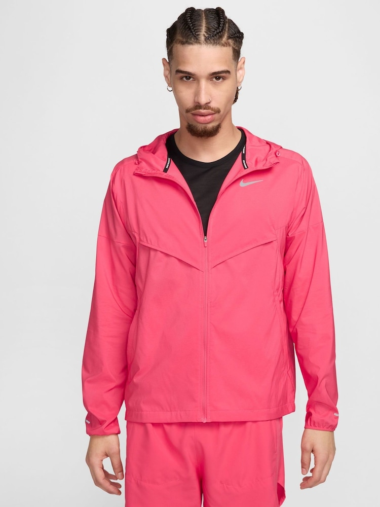 Nike Pink Light Windrunner Running Jacket - Image 1 of 9