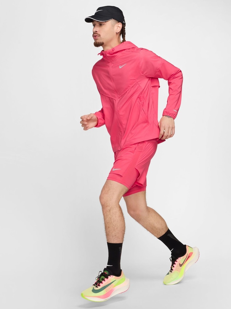 Nike Pink Light Windrunner Running Jacket - Image 6 of 9