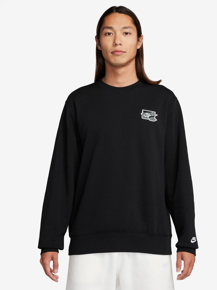Nike Black Club Printed Graphic Sweatshirt - Image 1 of 7