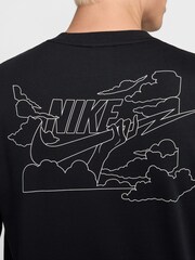 Nike Black Club Printed Graphic Sweatshirt - Image 5 of 7
