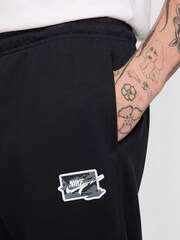 Nike Black M Nk Club Ft Cuff Pant Bolt Joggers - Image 3 of 6